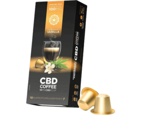 Café à la vanille au CBD 10 mg boîte de 10 capsules